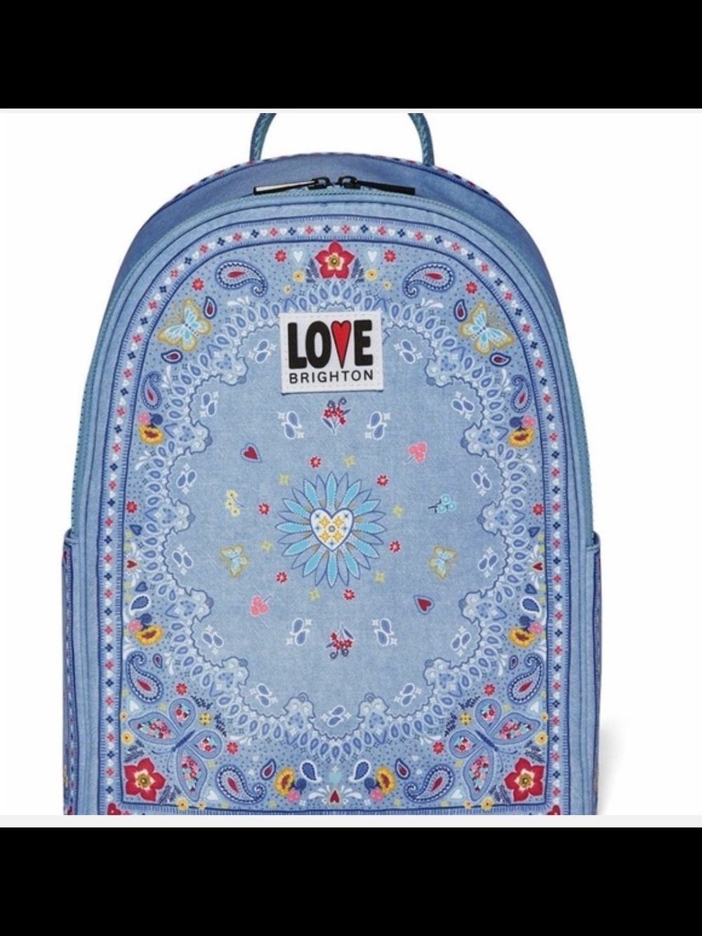 Love Brighton - Bandana Love, Light Blue Paisley Backpack Brand New W/Tags***
